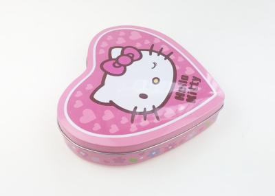 Emballage en forme de coeur de mariage de boîte de bidon de marque de Hello Kitty/cadeau de Saint-Valentin
