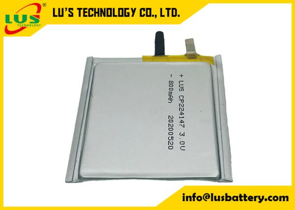 Batterie au lithium molle de CP224147 3.0V 800mah pour Rfid