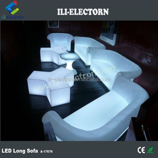 Rechargeable Light Up LED Furniture Sofa Chair For KTV Nightclub Bar