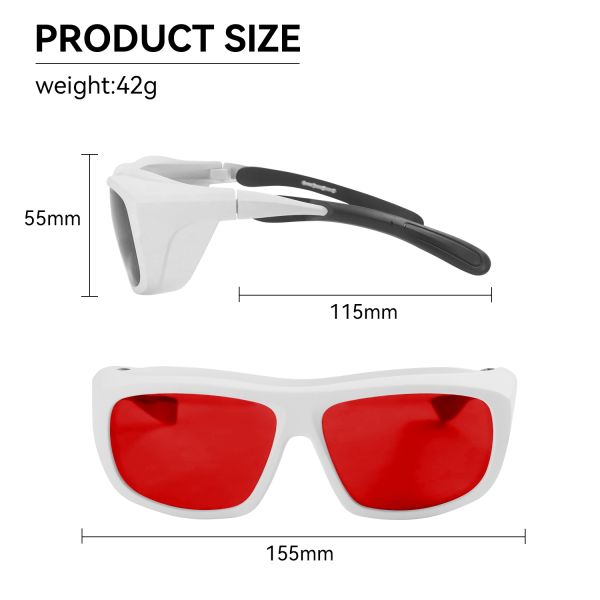 LASER PROTECT GLASSES safety glasses laser protection glasses laser protect glasses laser glasses 266nm 488nm 532nm 200-540nm Laser  laser protection lenses laserprotective sheet laser protection