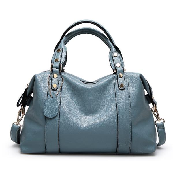 Red Ladies Real Leather Handbags 38*29*13 Cm Adjustable Shoulder Strap