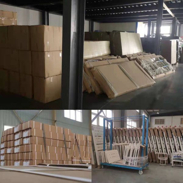 Cold Rolled Steel Flat Manual Nursing Bed 2150x900x500mm