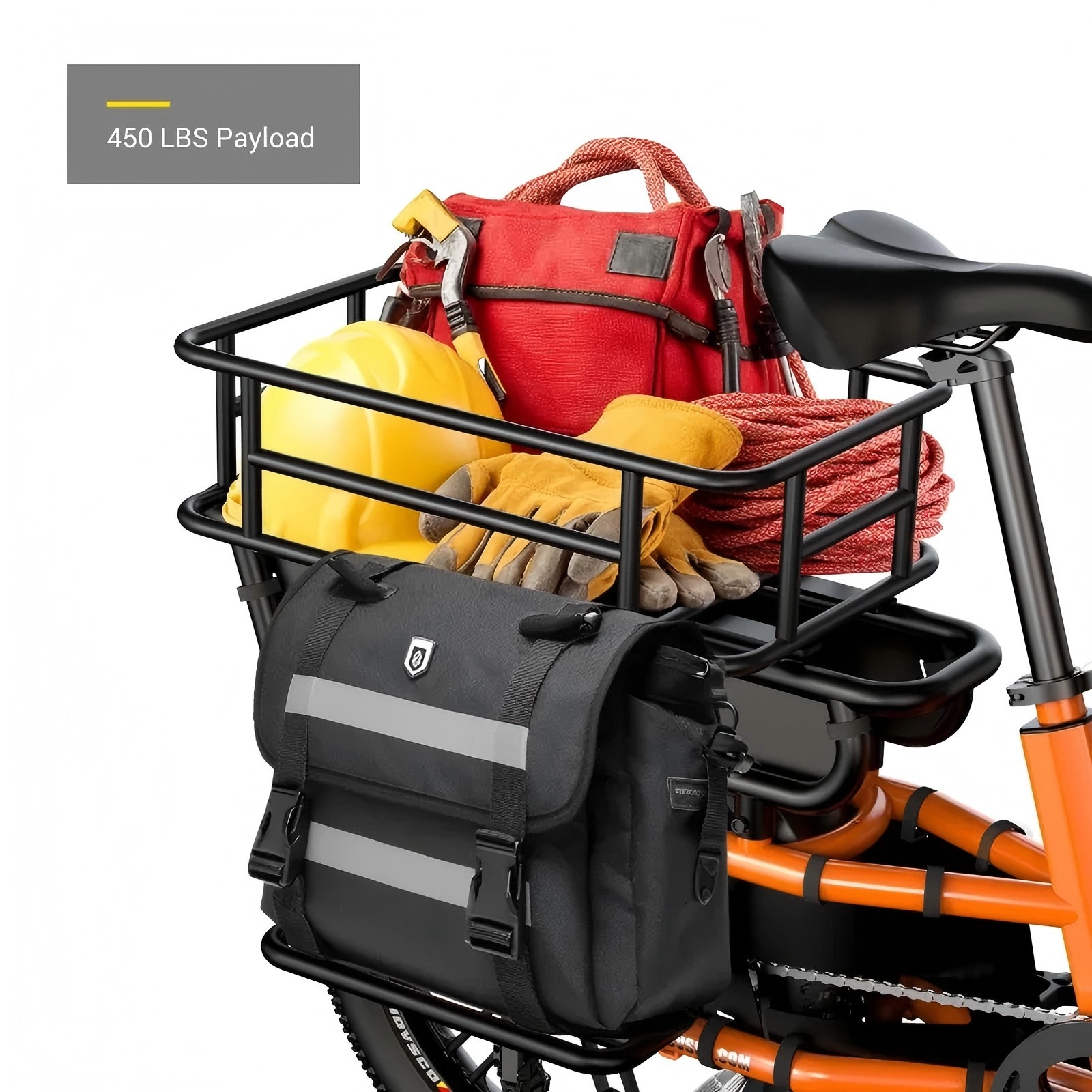 2025 Wholesale 750W 48V 15Ah Battery for Grocery Delivery Family Transportation 20 Fat Tire Long Tail Electric Cargo Bike