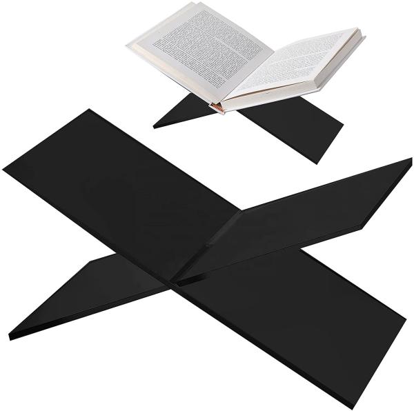 Clear Acrylic Book Holder Open Shelf For Portable Assembly Bookstand Acrylic Stand Design