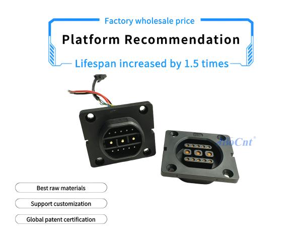 Electric Motorcycle Bicycle Ebike Battery Connector Stackable Battery Pack Connector 3+10 Pin