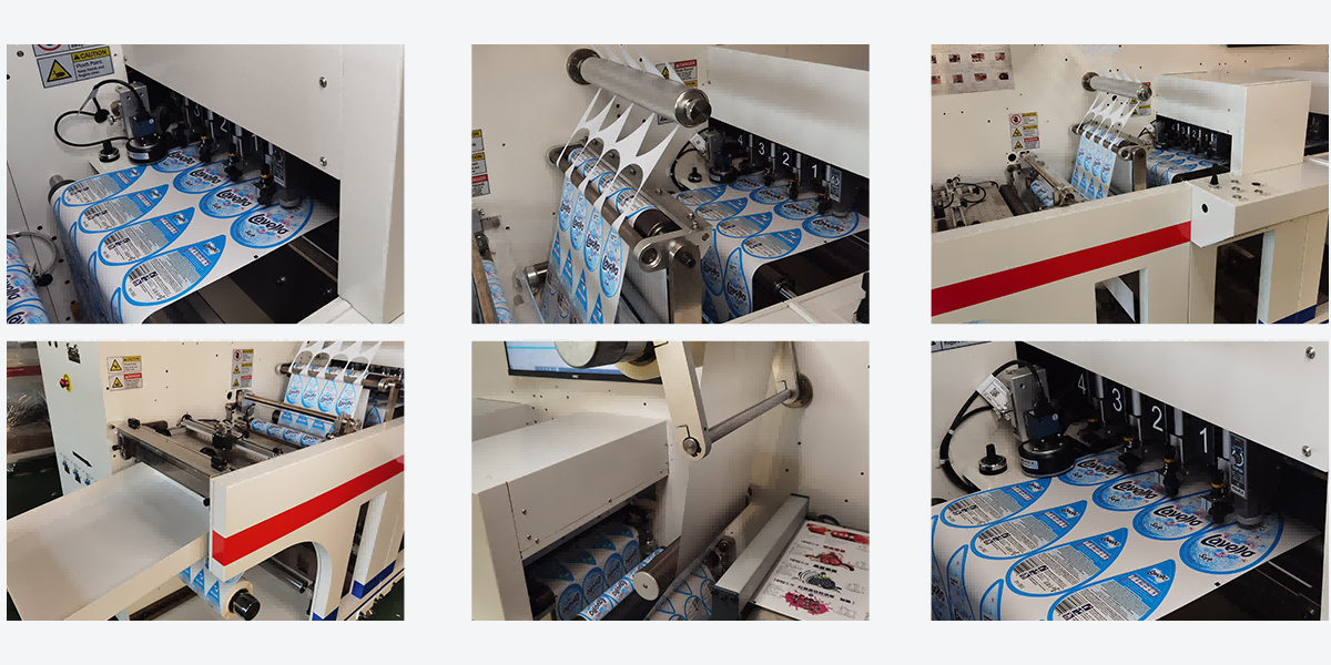 Etiquetador automático de acabado de etiqueta digital todo en uno Etiquetador de corte a presión con laminado de corte y lámina