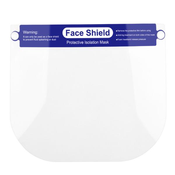 Full Cover Protective Face Shield Advanced Anti Virus Reusable Eco Clear PET