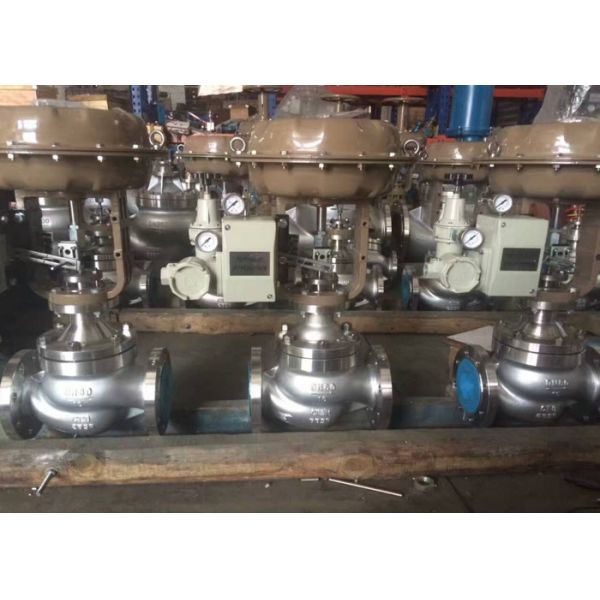 Привода шарика Trunnion модулирующей лампы SS316L SS304 возвращение весны пневматического двойное действуя