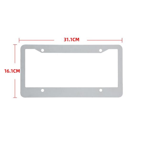 Customized Aluminum Car Plate Sublimation Blank License Plate Frame Sublimation License Plates