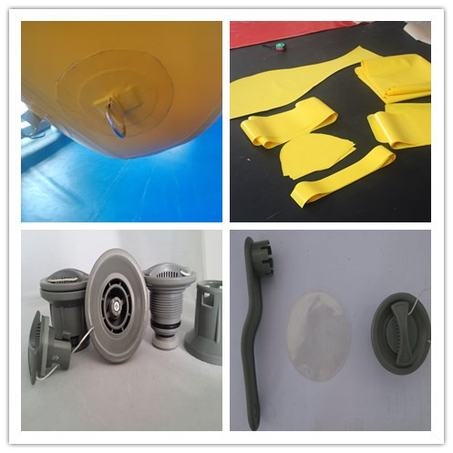 Giant lake inflatable water park Inflatable water slide jumping