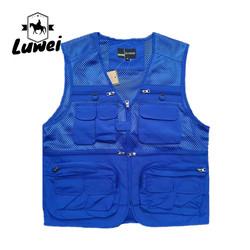 Summer Designer Casual Biker Multi-pocket Mesh Utility Breathable Sleeveless Fishing Plus Size Men's Vests & Waistcoats
