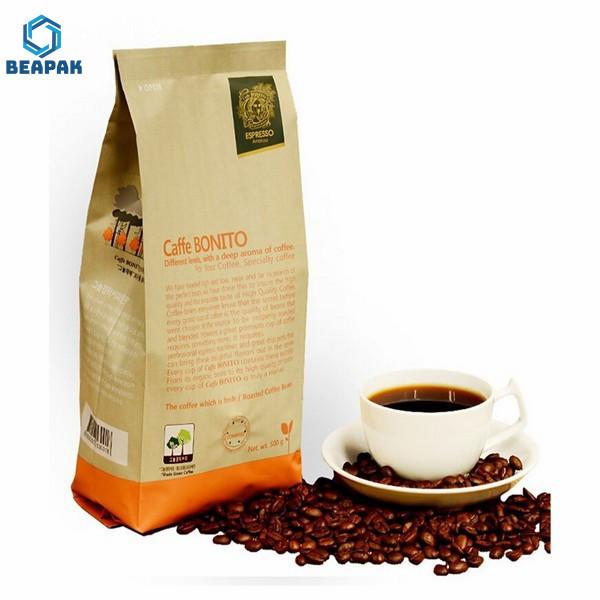 Flat Bottom k BOPP Aluminum Foil Packaging Coffee Bags