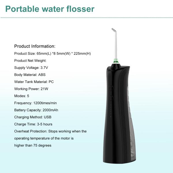 Factory Portable IPX7 Waterproof Water Flosser Mini Cordless Oral Irrigator Water Teeth Cleaner for Travel Home