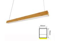 Luz de teto linear de alumínio IP20 do diodo emissor de luz da conexão do estilo de RoHS DIY