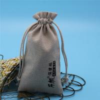 La coutume naturelle de couleur de jute/paquet de toile de cadeau a imprimé des sacs de jute