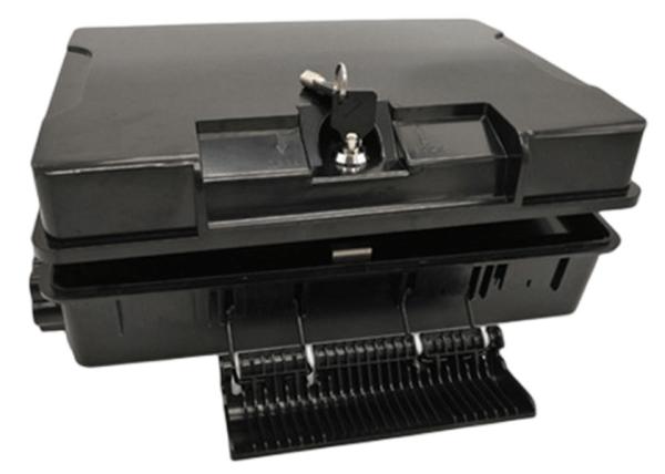 24Port Fiber Optic Enclosure Wall Mount / Pole Mount APC / UPC FTTB
