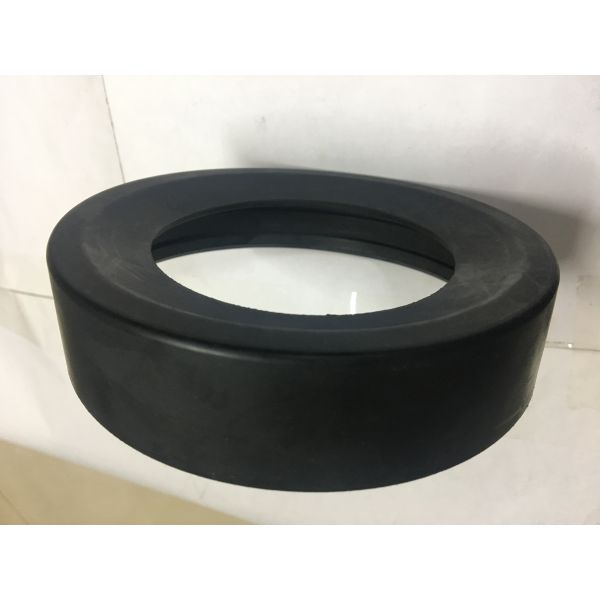 Round Black Durable Toilet Tank Fittings Rubber Gasket 30-90 Shore Hardness