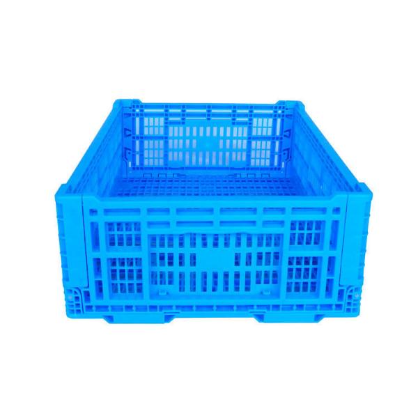 Collapsible Storage Bin Containe，52 Liter Transferheavy Duty Plastic Storage Box,Blue Milk Crates Heavy Duty Transit Storage Of Various Items
