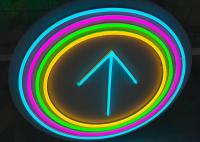 EU Plug Road Sign Silica Gel Billboard Mark Lighting 14 Colors