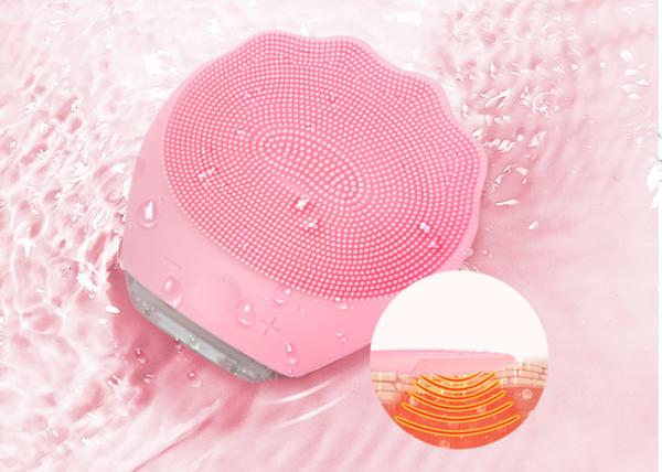 290mA 5 Gears Food Grade Supersonic Silicone Facial Cleansing Brush
