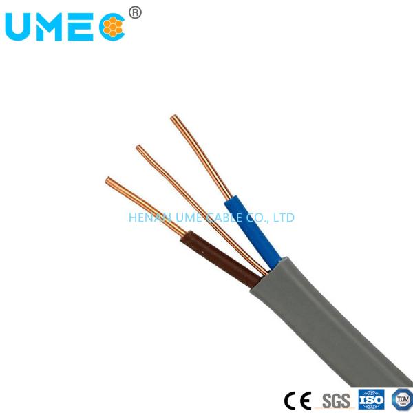 2 núcleos isolados Twin e cabo de terra 6242y Flat Cable Flat Twin Power Cable 450/750V