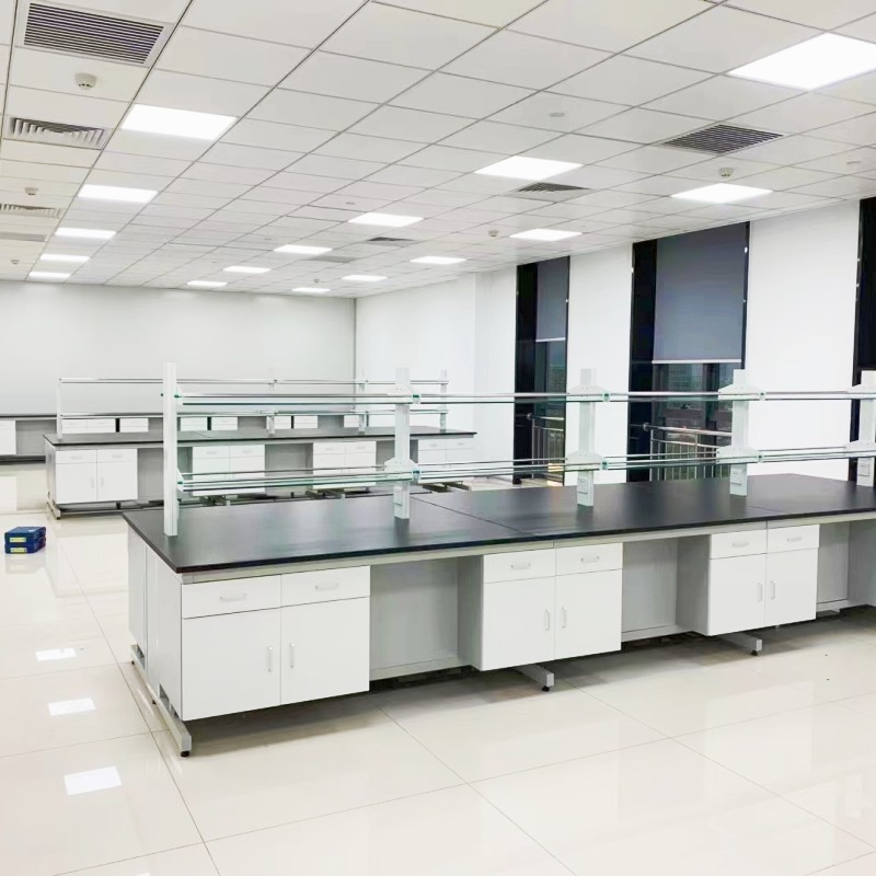 Side Lab Work Bench Corrosion Proof Modular Lab Bench With Base Cabinet And Drawer