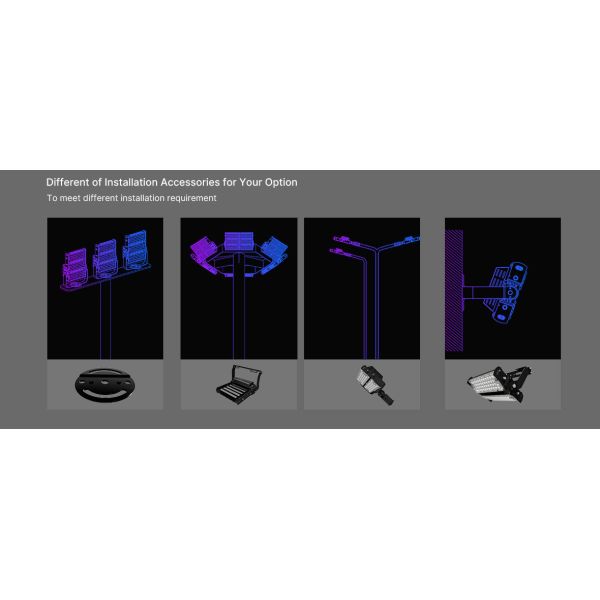 rendement élevé multifonctionnel rotatif de lumières d'inondation de terrain de cricket 240W