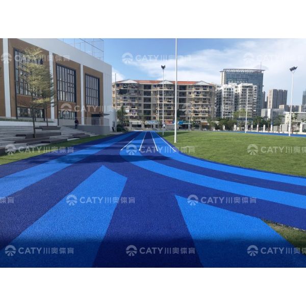 Wet Pour Rubber Crumb Play Area Rubber Running Track Sports Track Installation