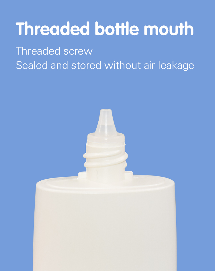 50 ml de protetor solar PE azul e branco embalagem para cuidados com a pele UKL33F