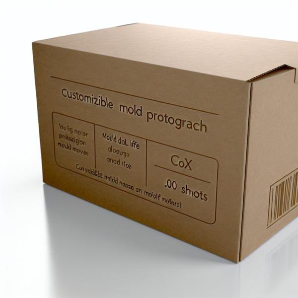 Corrugated Paper Packaging Box with Polished Surface Finish and Customizable Mold Life of 000 Shots