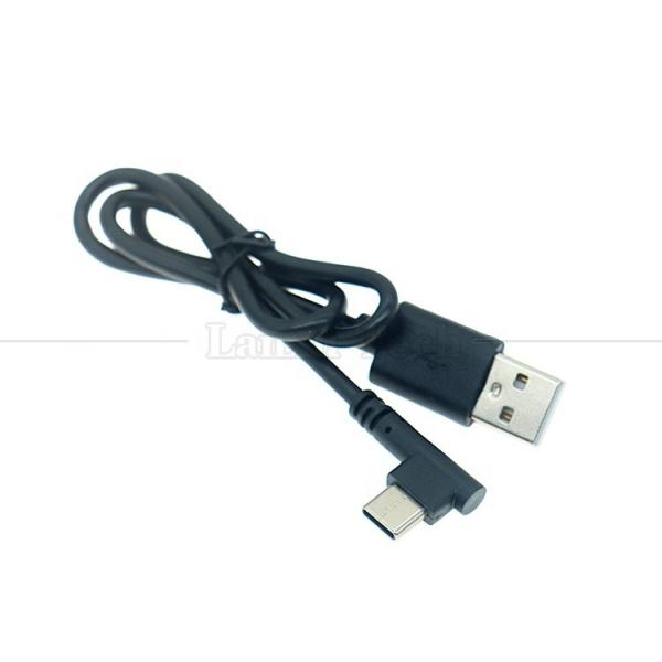 High Quality 1M 2M 3M 5M  2A 24AWG 90 Degree  Right Angle USB Type C Cable for Phone Tablet Camera