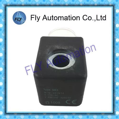 válvula de pulso bobina de inducción electromagnética, SB3 W12- VA19/14 V110DC V220/240 bobina de válvula de solenoide 1008Ω