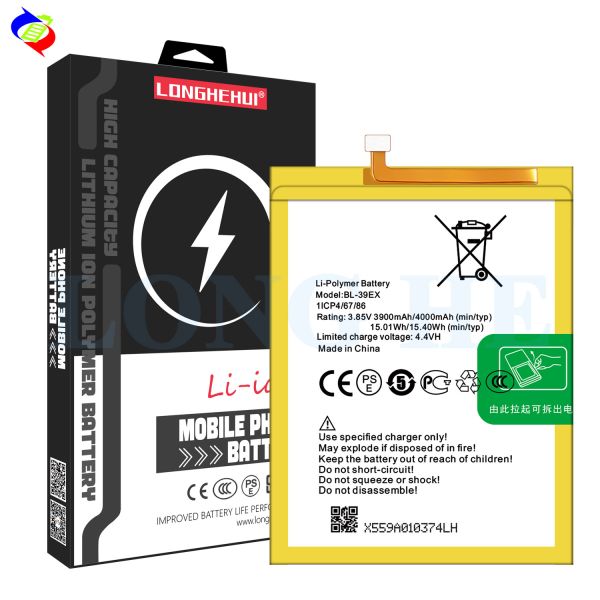 BL-39EX 3900mah 3.85V Lithium Polymer Cell for Infinix BL-39EX Durable and Replacement