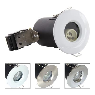 MR16 GU10 Aluminium Bathroom IP65 Fire Rated Downlight Fittings - White Color