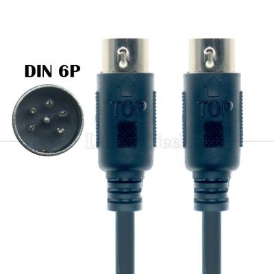 High Quality Shield Male to Male MIDI 6 PIN DIN Serial Extension Cable for Audio Keyboard Microphone Guitar