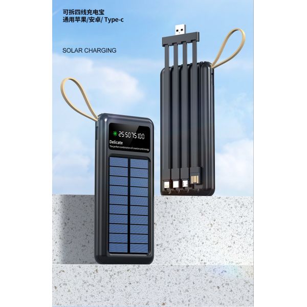 Ip68 Lithium Ion Solar Waterproof Power Bank Charger 5V 20000mAh