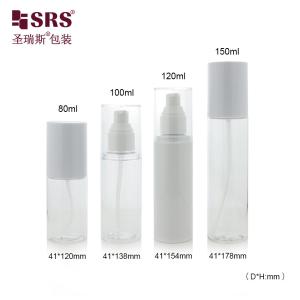 24/410 PET PCR Certificate PET Plastic Empty Customization Color White Lotion Bottle For Foundation Facial Serum Gel