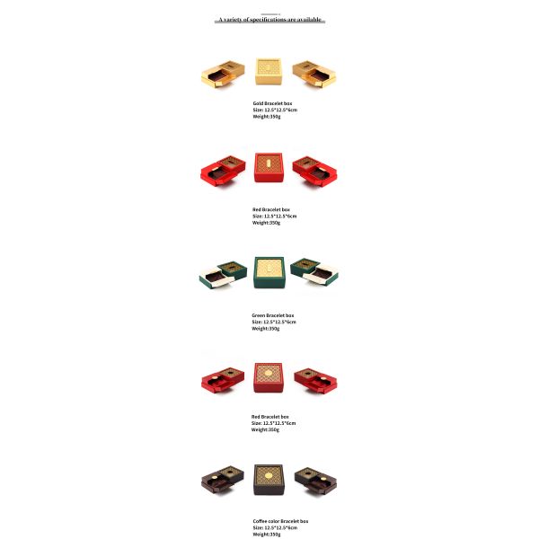 Ancient Style Cardboard Paper Jewelry Packaging Box with Textured Decor