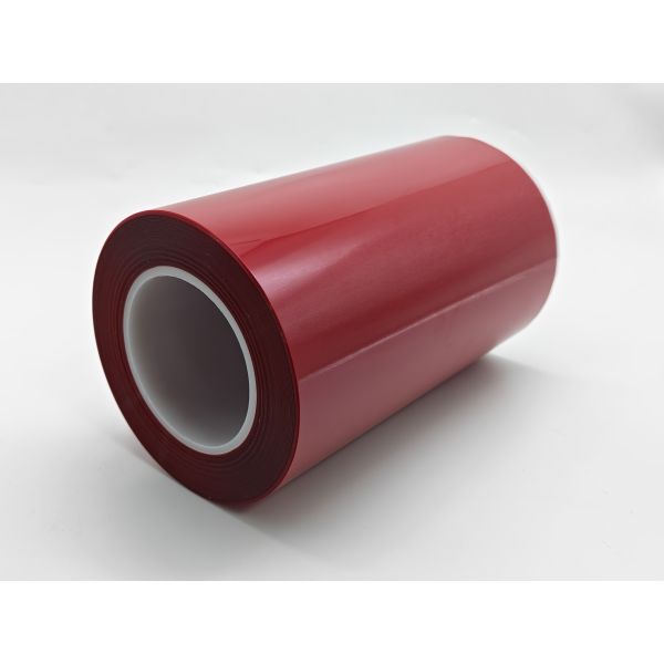 75μm Heat Resistant Red Lamination PET Tape for High-temperature masking and surface protection