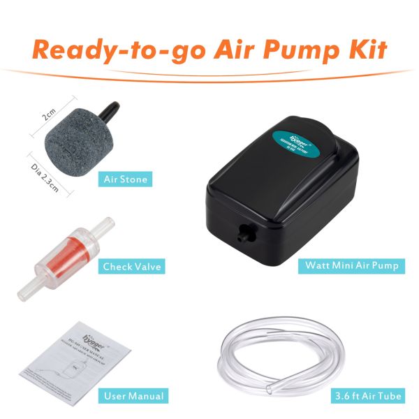 AC 120V 10 Gallon Fish Tank Oxygen Pump