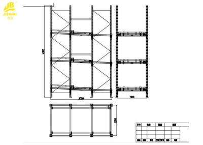 Heavy Duty Push Back Pallet Rack With Large Storage Capacity Eco Friendly