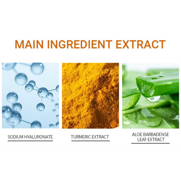 L' hydratant tumoral soins de la peau lavage du visage organique Le curcuma lavage du visage nettoyage en profondeur contrôle de l' huile Gel de curcuma nettoyant