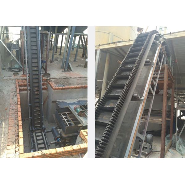 Vertical Lifting Width 500mm Cleated Sidewall Belt Conveyor Powder Belt Conveyors