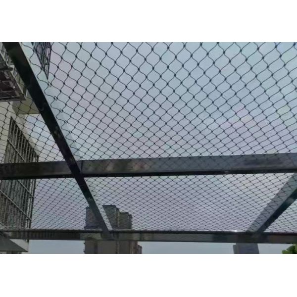 AISI304 3.2mm Ferrule Wire Rope Mesh Anti-Rust Durable Net For Fall Protection