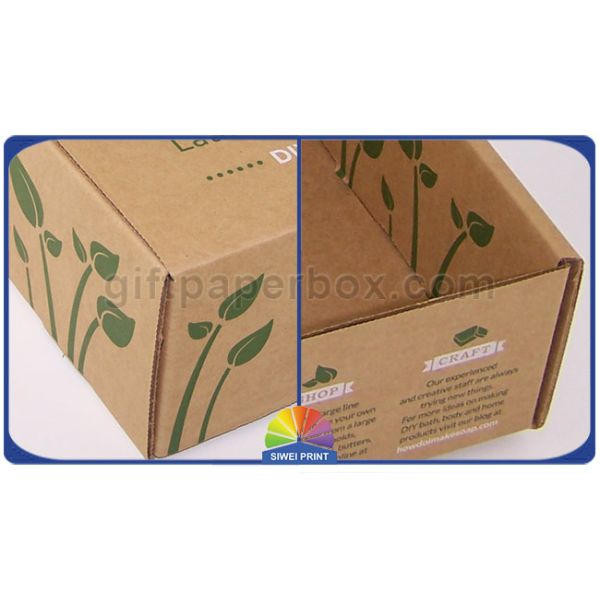 Напечатанный Брайн гофрировал упаковывать продукта красотки коробок подарка бумаги kraft коробки почтоотправителя