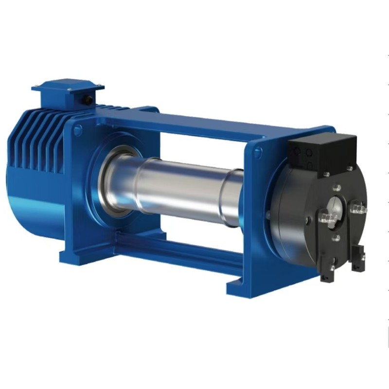 Permanent Magnet Synchronous Gearless Belt Elevator Traction Machine Elevator Parts