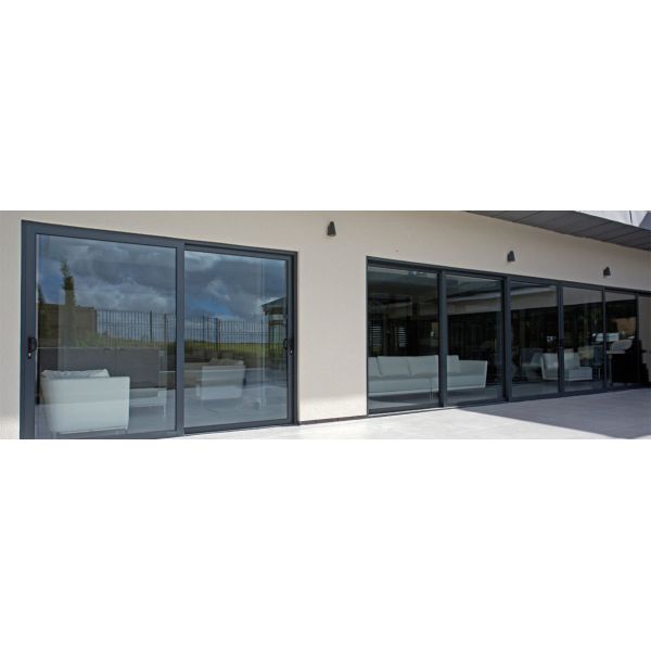 Indoor Aluminium Sliding Glass Doors With EPDM Sealant Rubber Accessories used exterior sliding glass doors sale