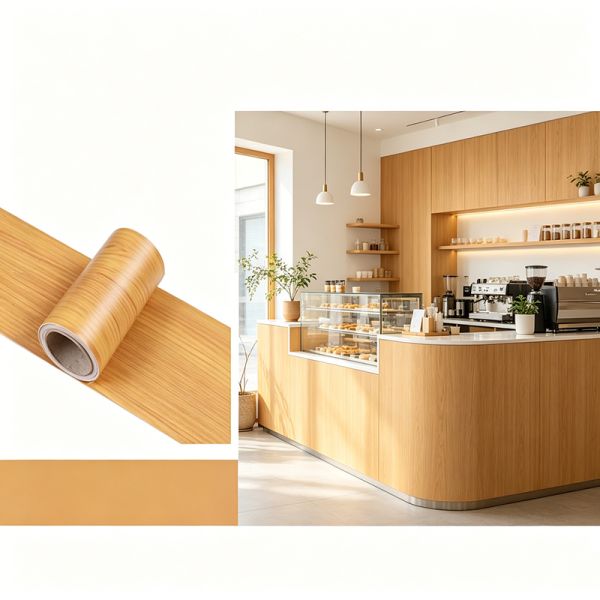 Heavy Gauge PVC Decorative Film 800mm–1400mm Width For Furniture Manufacturing