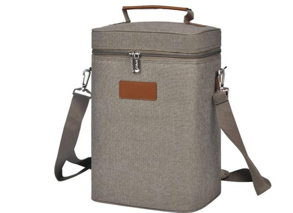 Premium quality Ice Insulated oxford wine bottle cooler bag for four wines