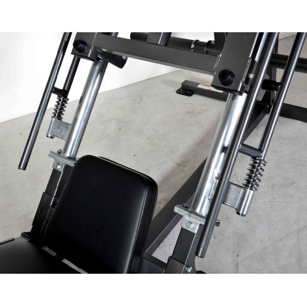 Grey/Black Gym Leg Press Hack Squat Machine LCL Support Adjustability